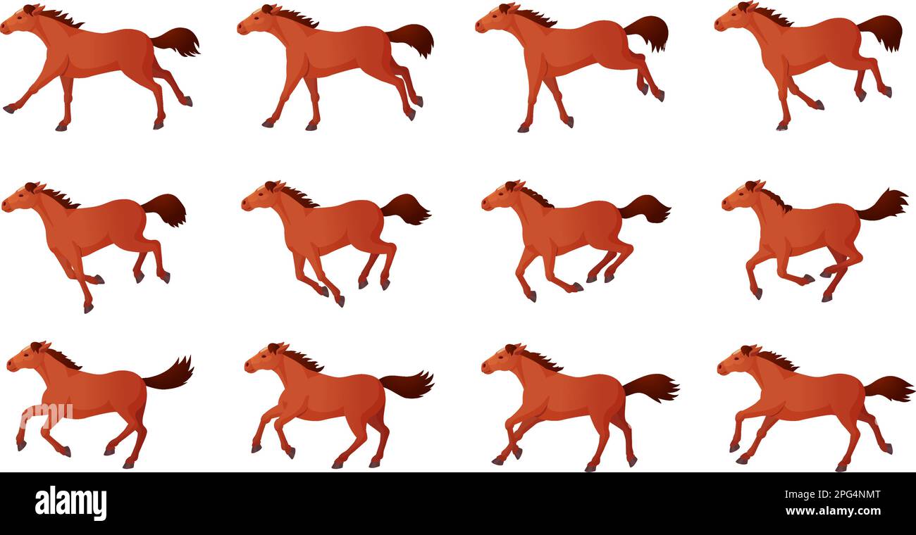 Animaci n De Caballos Los Caballos De Dibujos Animados Que Corren Los animaci-n-de-caballos-los-caballos-de-dibujos-animados-que-corren-los
