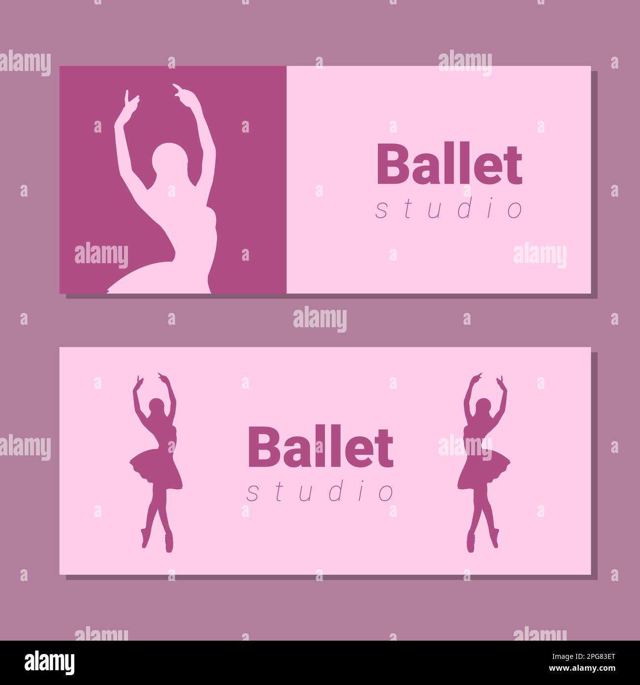 Bailarina de ballet silueta, ilustración vectorial Imagen Vector de stock -  Alamy