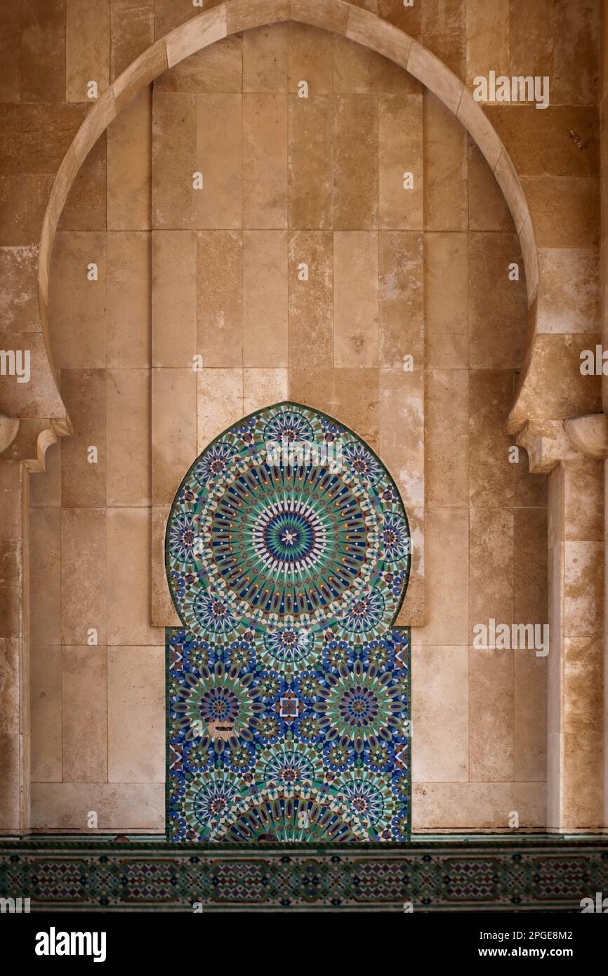 moschea hassan secondo, casablanca, marruecos, magreb, áfrica, Foto de stock