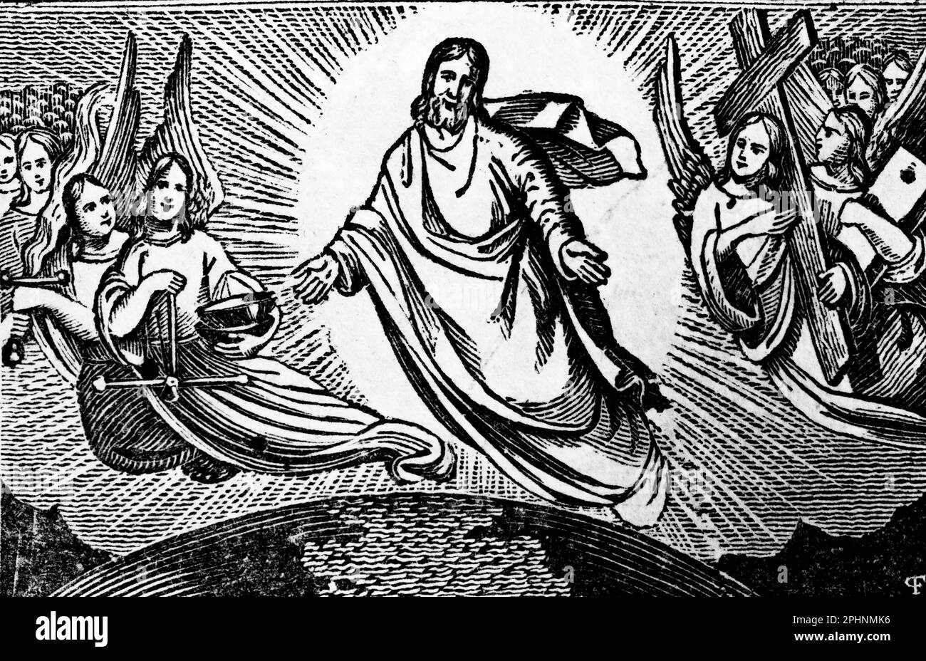 Los Apóstoles Prometiendo la Parusía del Señor, los Apóstoles, Nuevo Testamento, biblia 1831