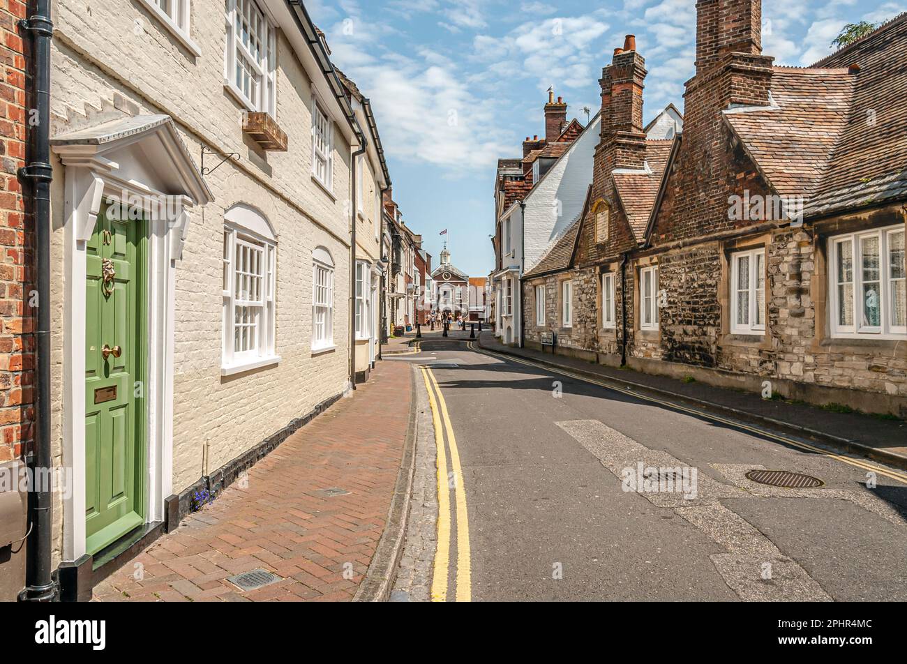 Centro histórico de la ciudad de Poole, Dorset, Inglaterra, Reino Unido Foto de stock