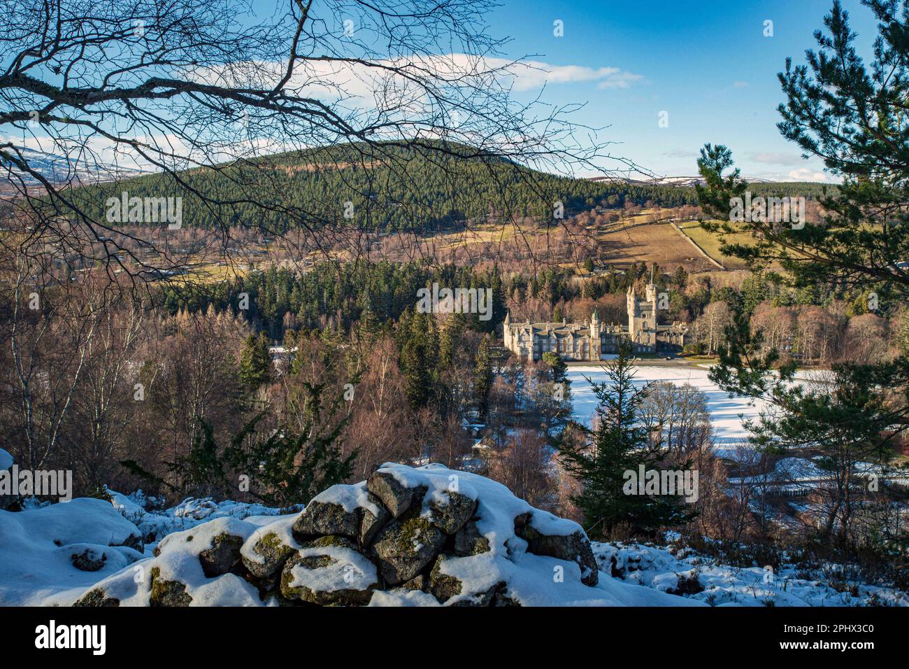 El castillo de Balmoral en Royal Deeside, aberdeenshire, Escocia. Foto de stock
