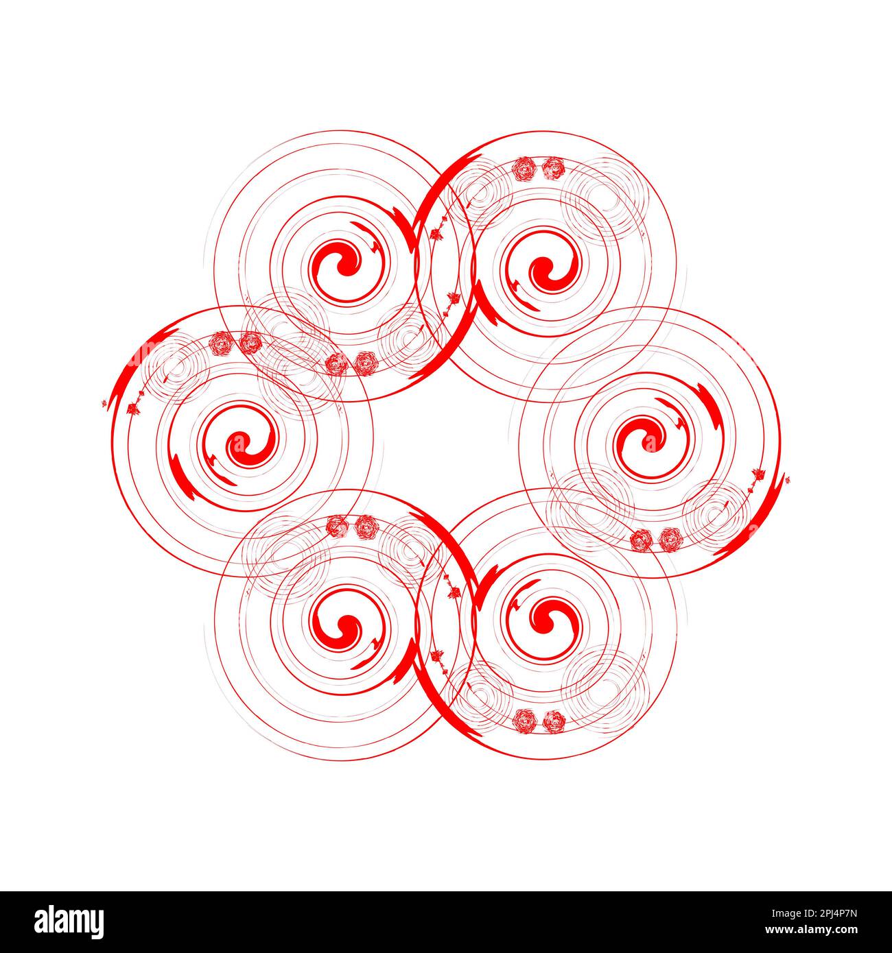 Abstracto Arte geométrico Líneas de velocidad en forma de círculo. Ilustración vectorial Ilustración del Vector