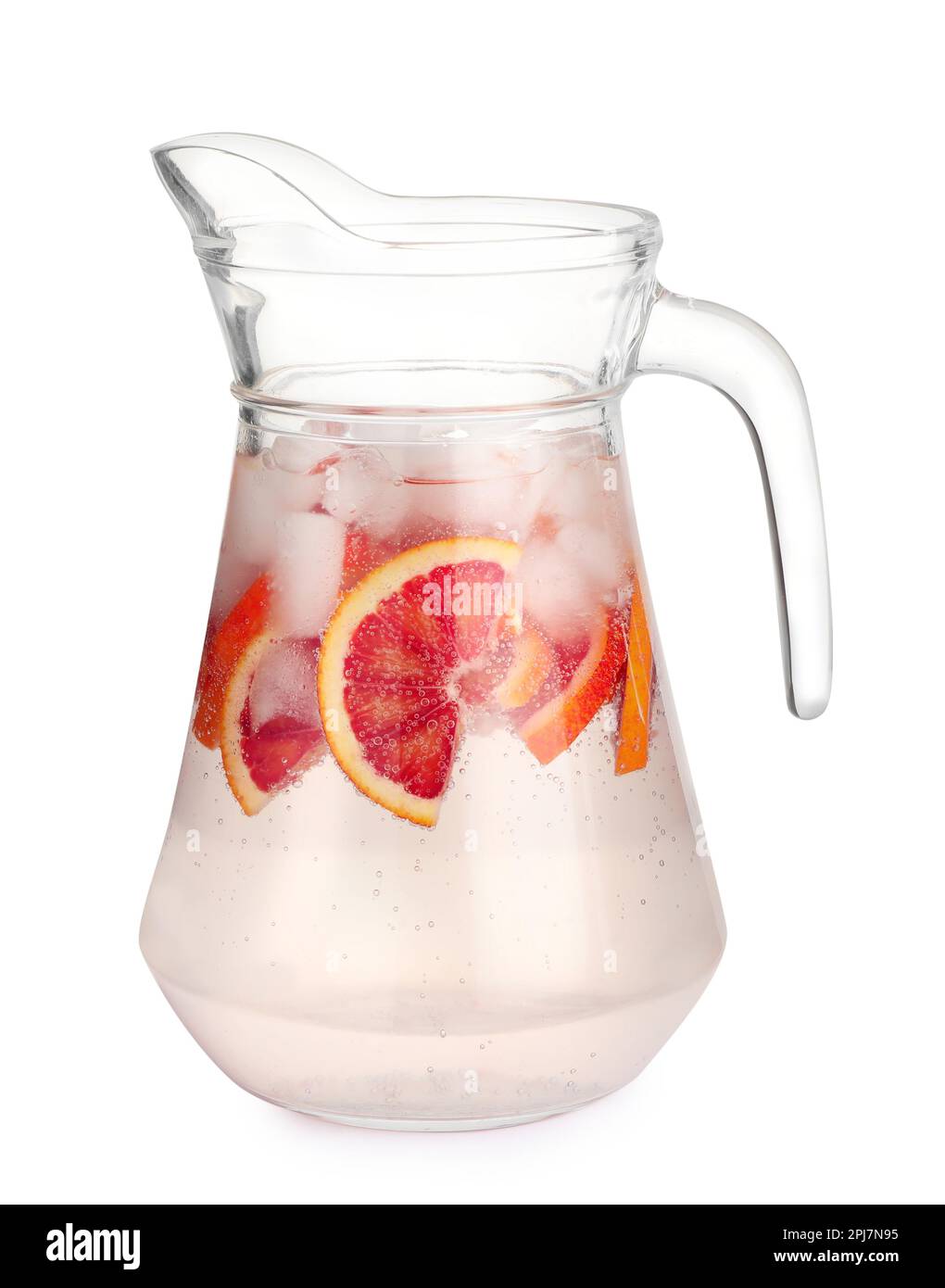 Jarra de agua fresca Deliciosa bebida de fruta natural y hielos.