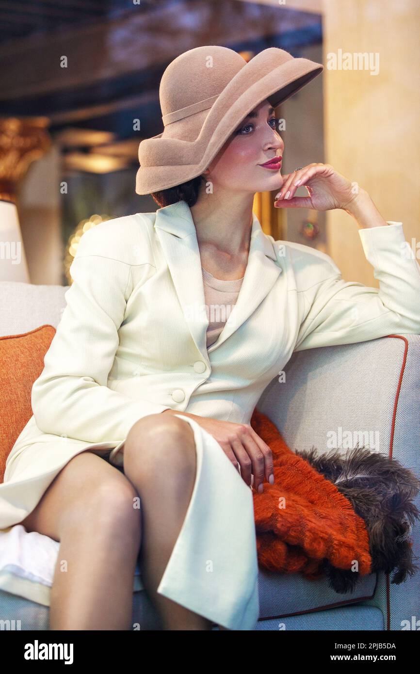 sombrero de mujer elegante