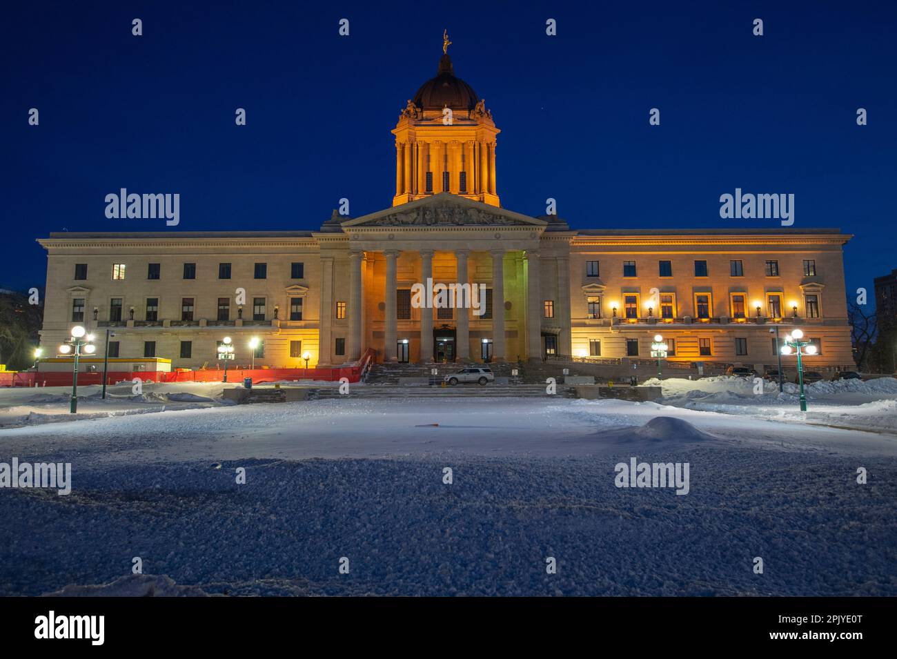 La Asamblea Legislativa de Manitoba en Winnipeg, Manitoba, Canadá Foto de stock