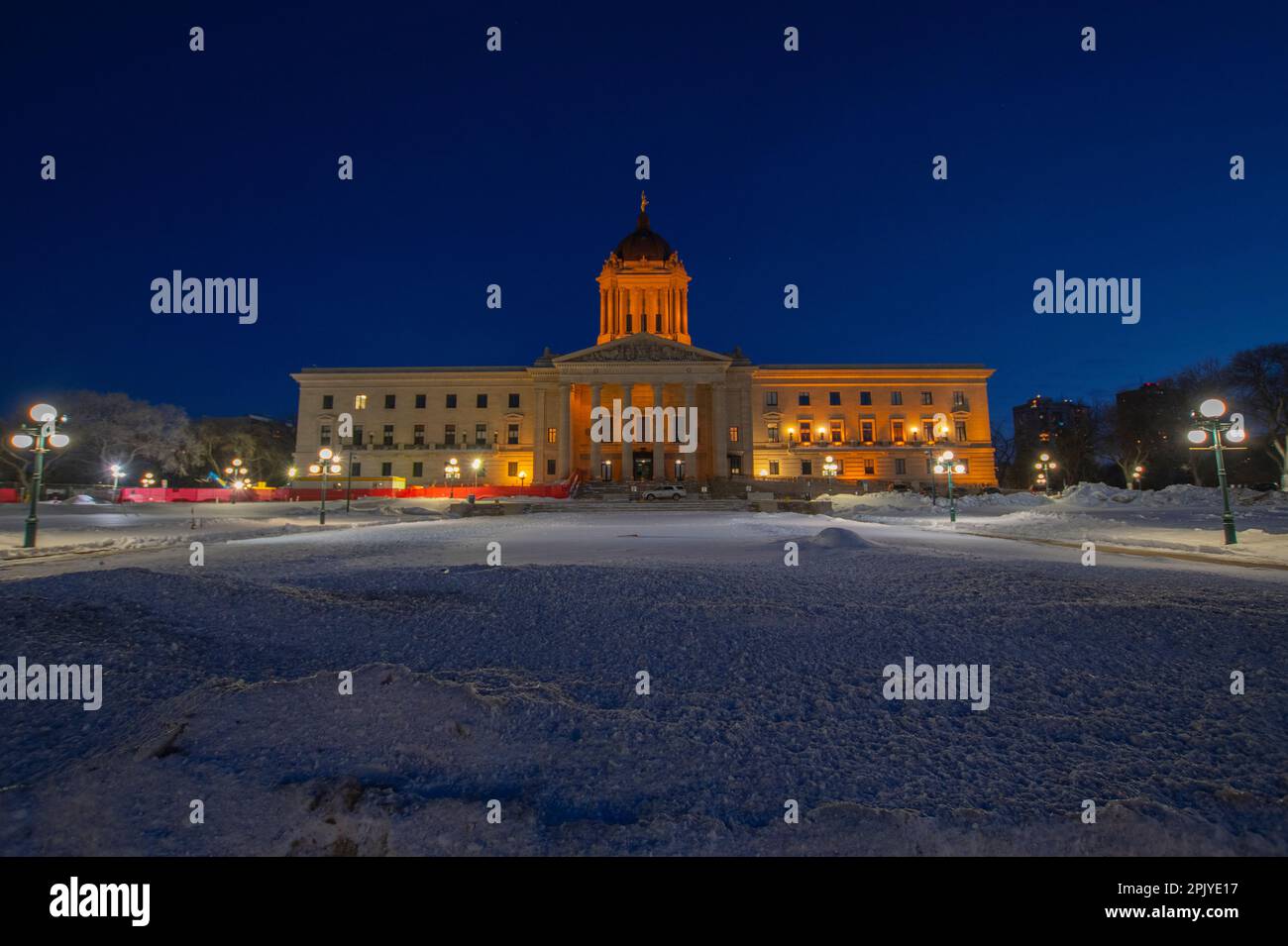 La Asamblea Legislativa de Manitoba en Winnipeg, Manitoba, Canadá Foto de stock