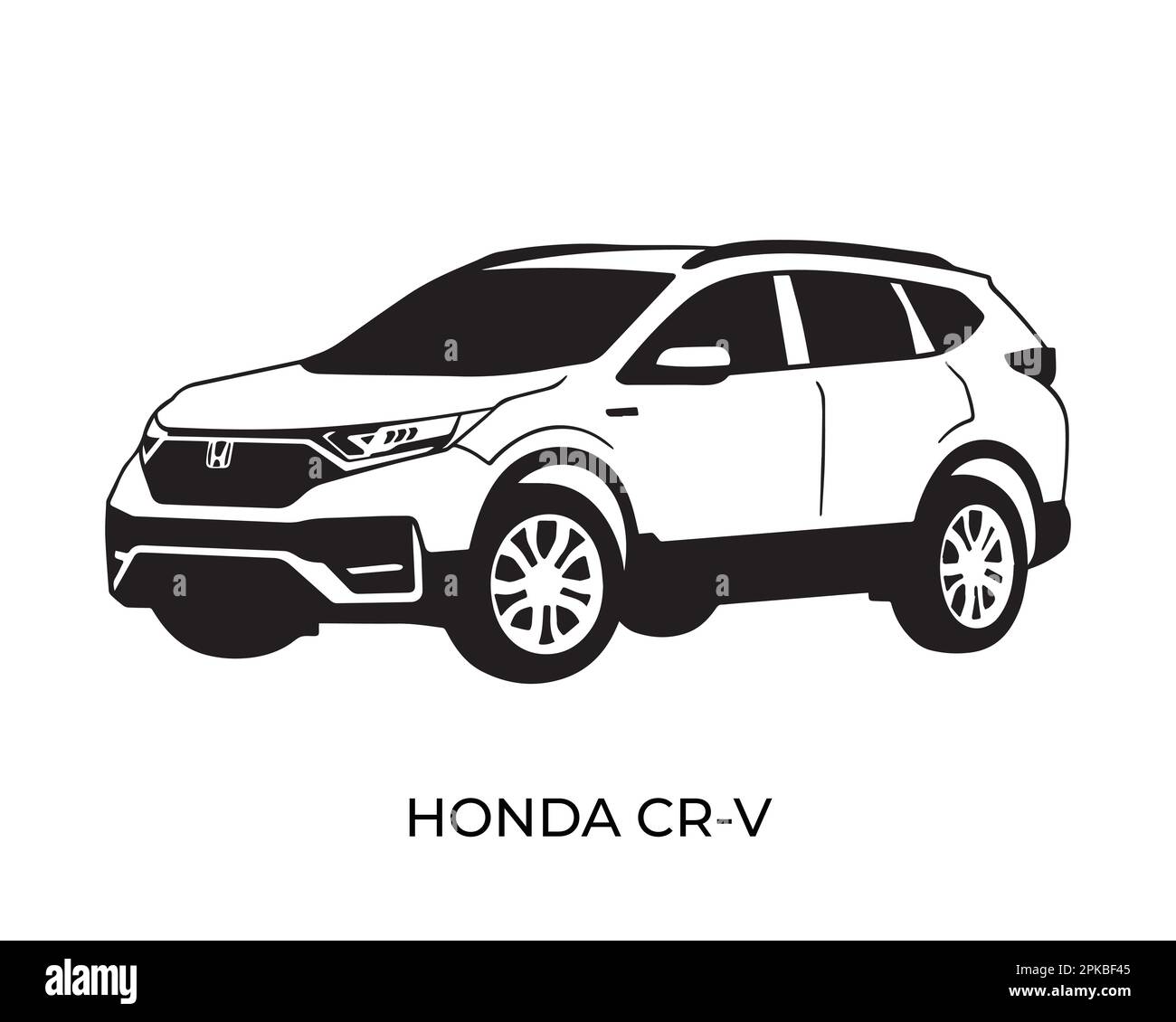 Siluetas vectoriales, iconos de coches de la marca Honda Imagen Vector ...