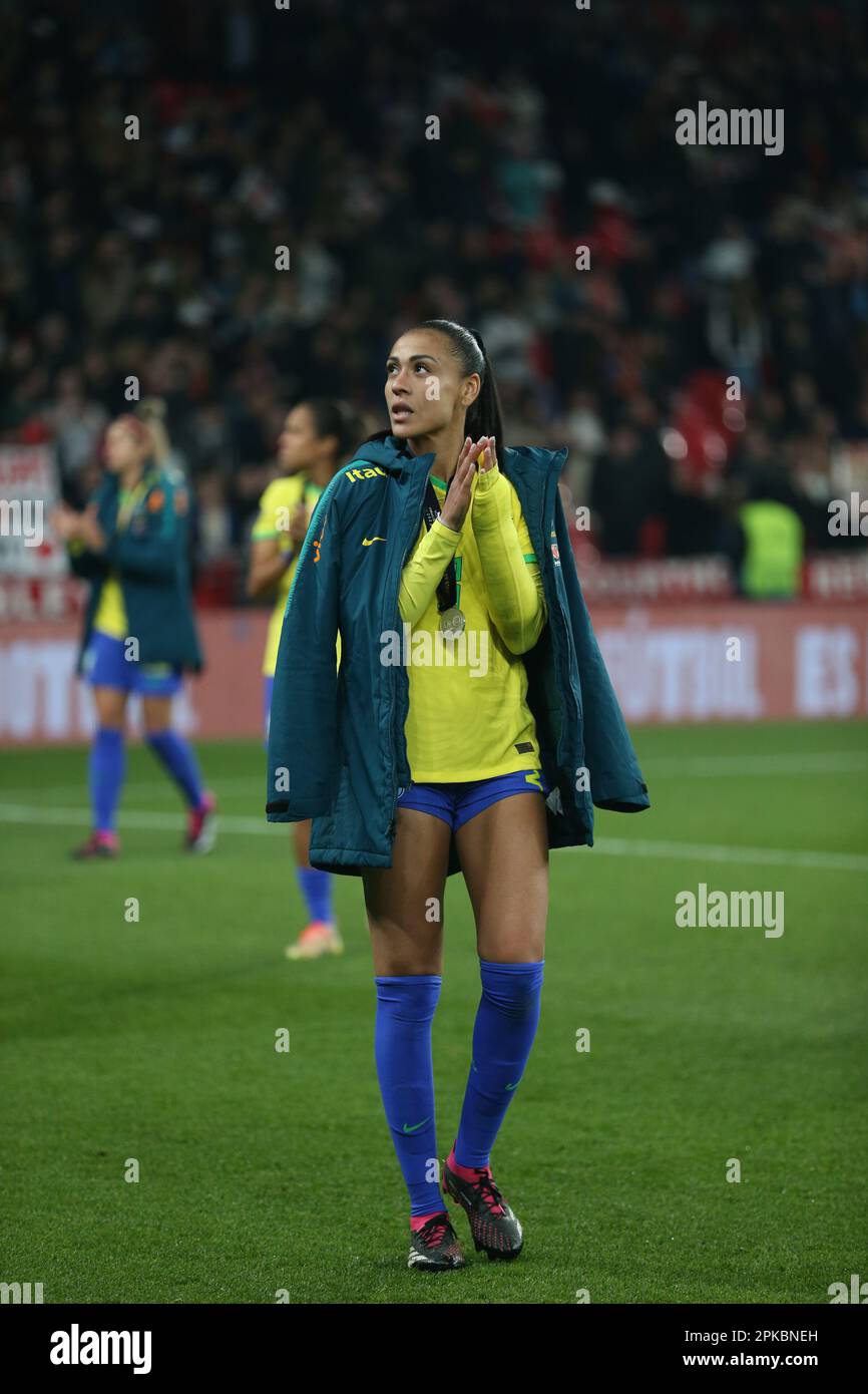 Londres, Reino Unido. 06th de abril de 2023. Antonia (Brasil 2) saluda