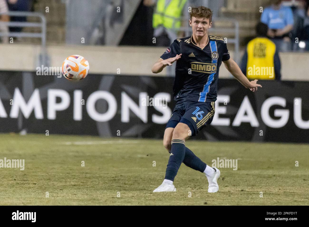 Philadelphia Union midfielder Jack McGlynn (16) in action during the