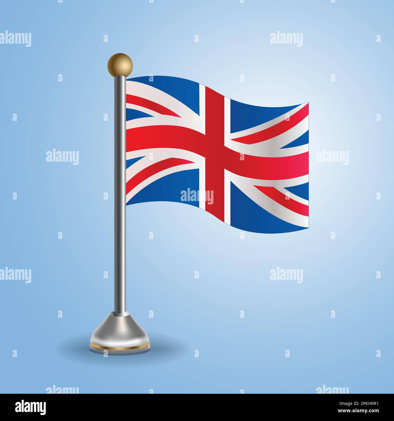 Bandera de la mesa del estado de Reino Unido. Símbolo nacional, ilustración vectorial Ilustración del Vector