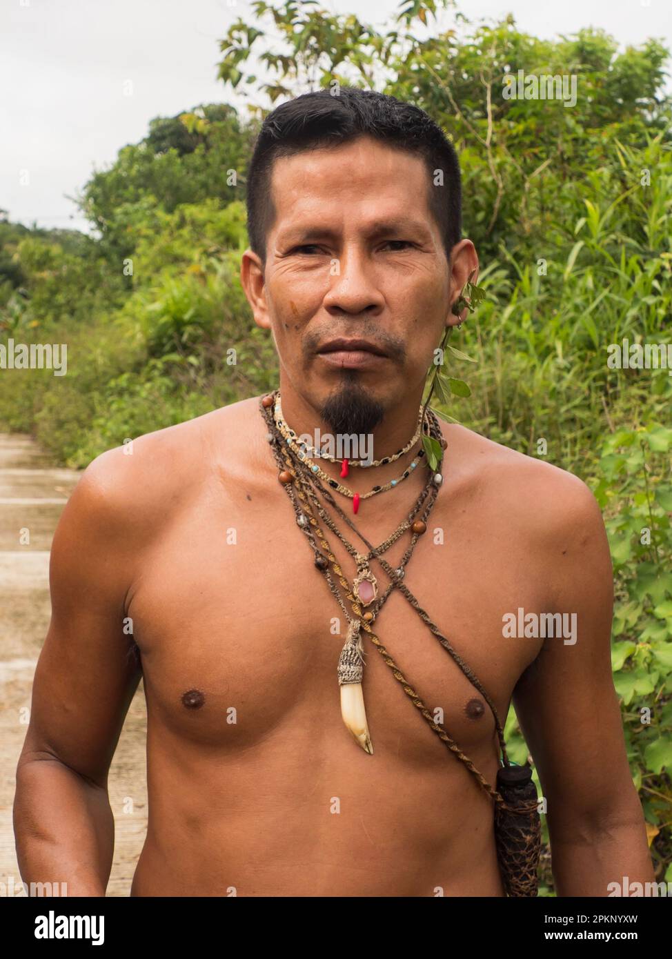 Leticia, Colombia Dic, 2021 Cacique el indio más antiguo de la