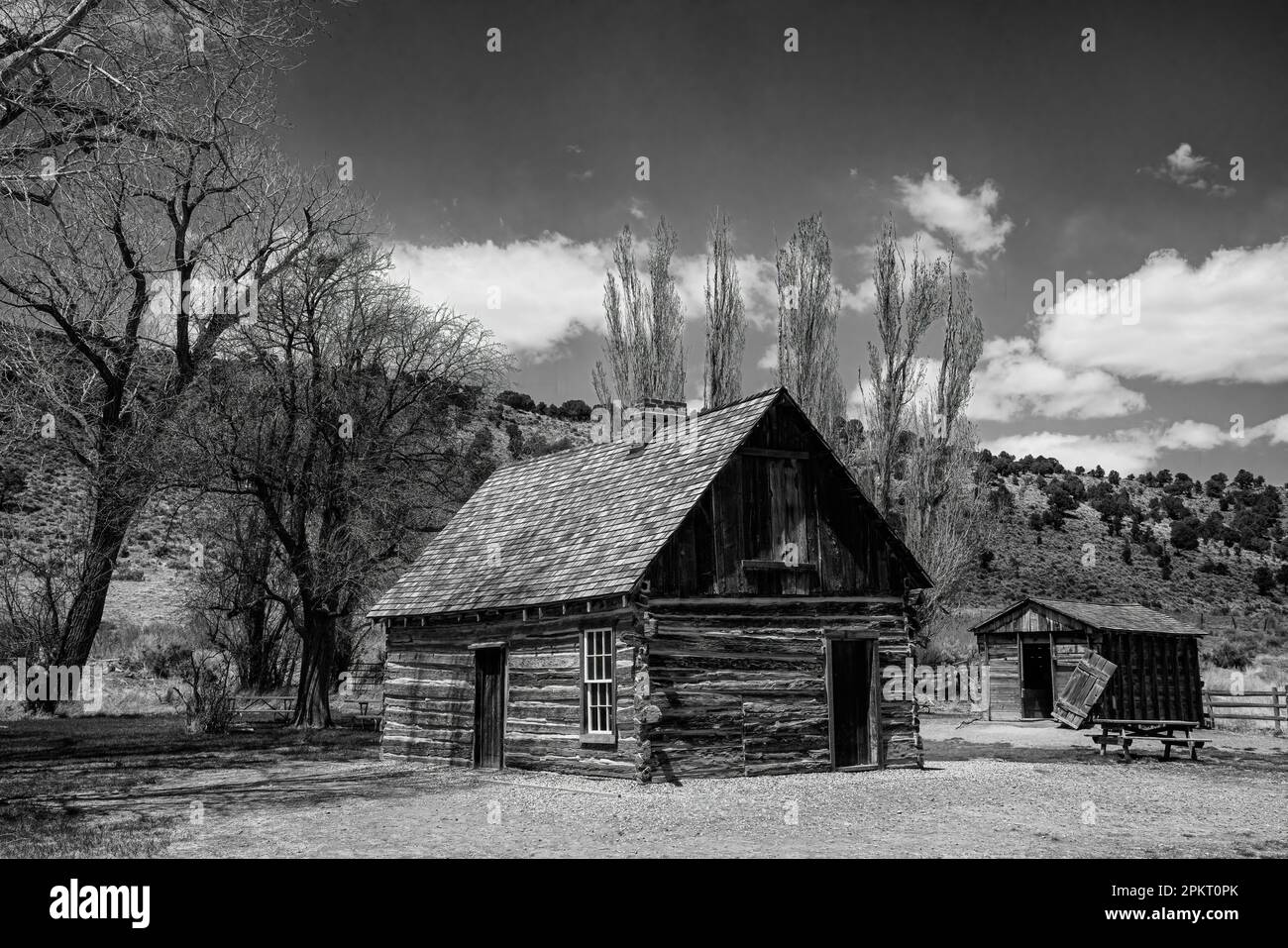 Hogar de la infancia de But h Cassidy en Circleville, Utah Foto de stock