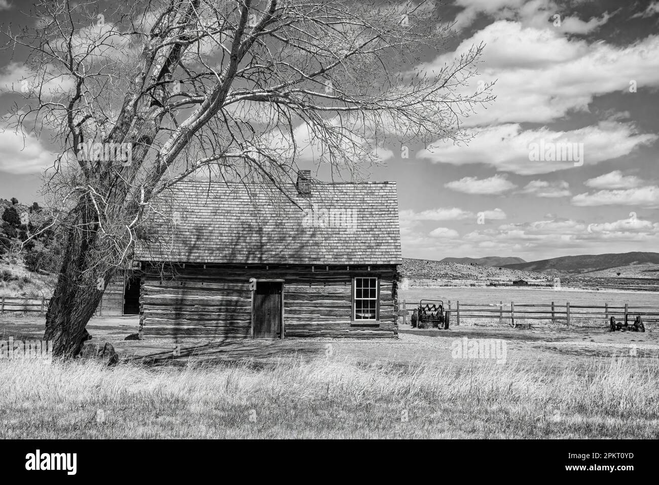 Hogar de la infancia de But h Cassidy en Circleville, Utah Foto de stock