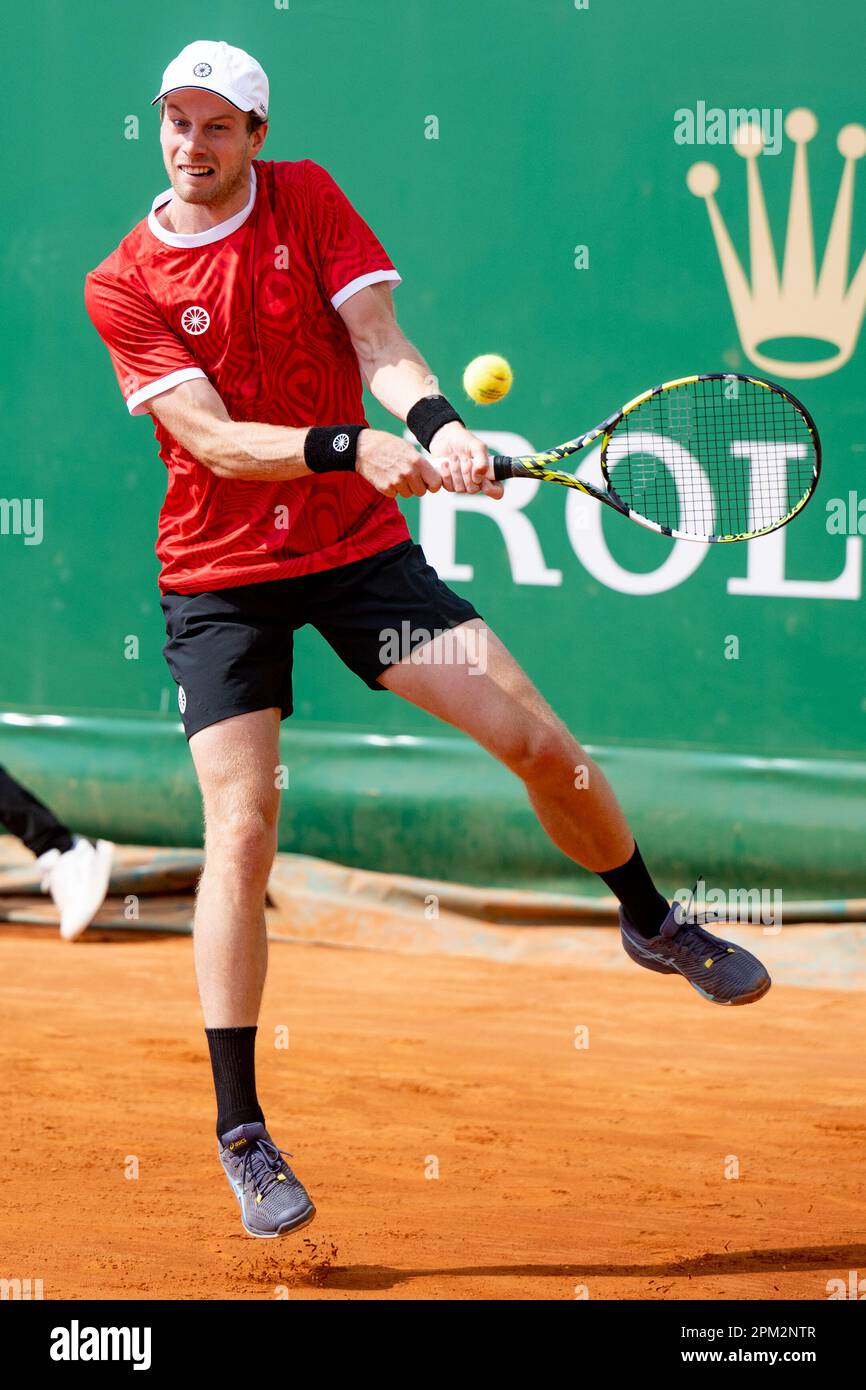 MONTECARLO, MÓNACO 10 DE ABRIL Botic van de Zandschulp de los Países Bajos durante el Día 1