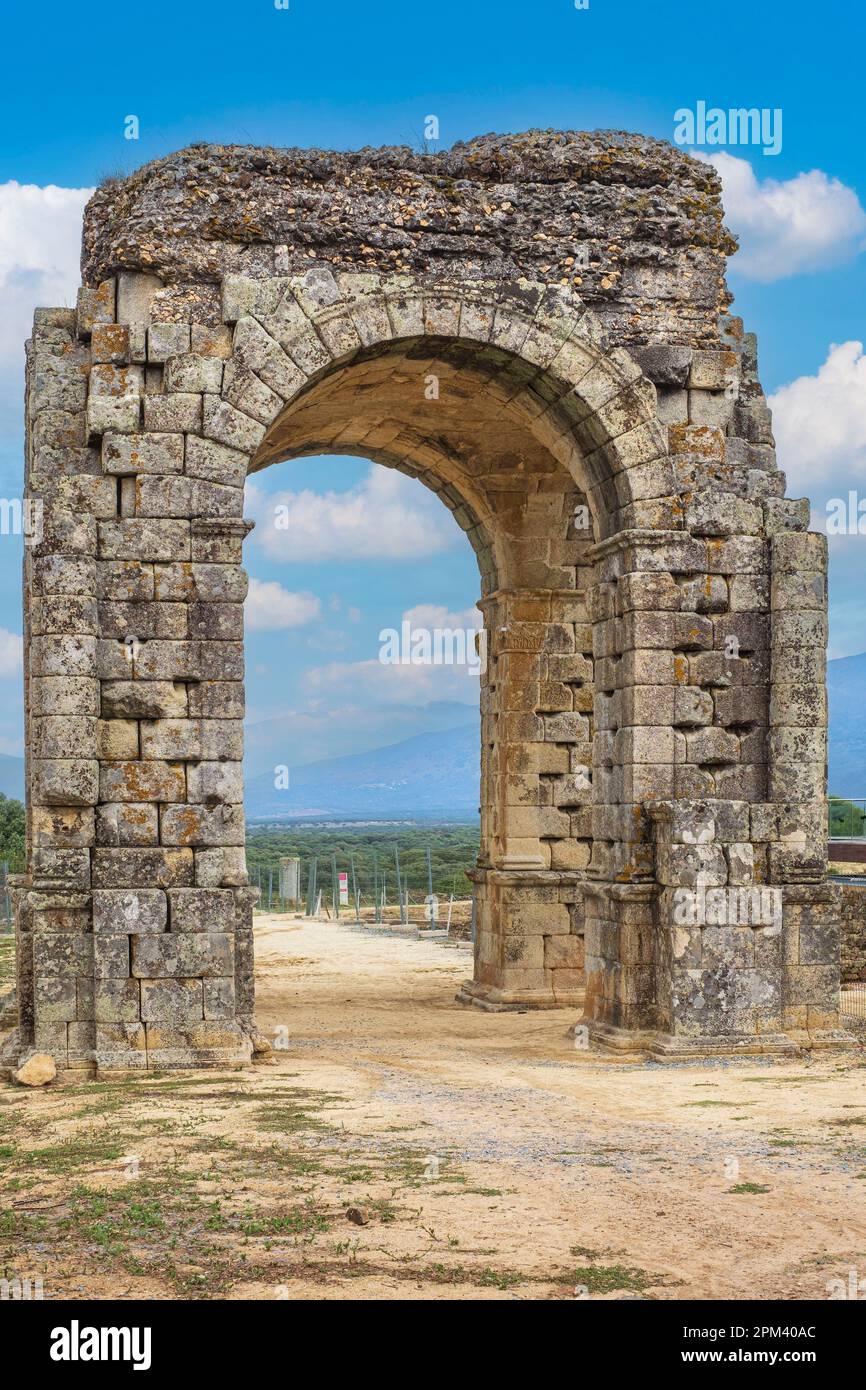 España, Extremadura, Oliva de Plasencia, ruinas de la ciudad romana de