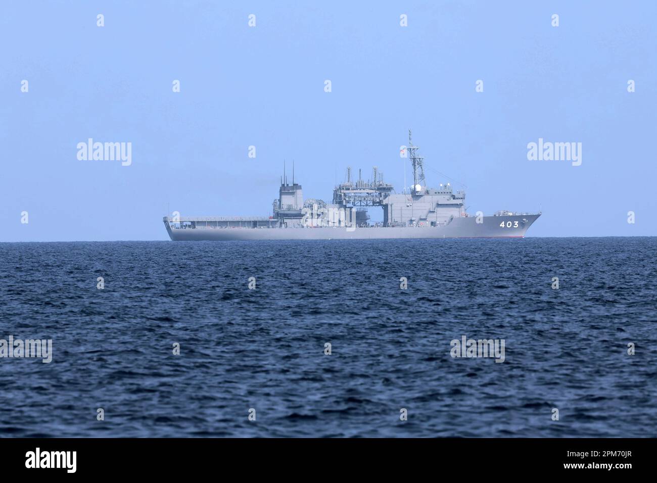 The Chihaya, a World-class submarine rescue ship of the Japan Maritime ...