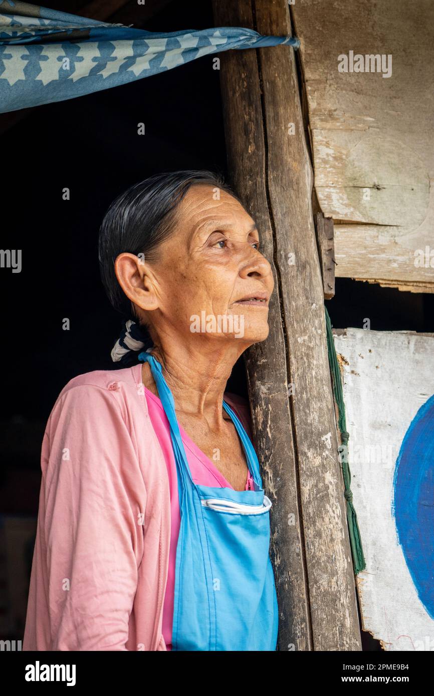 Belén en Iquitos, Perú es una zona baja de extrema pobreza Foto de stock