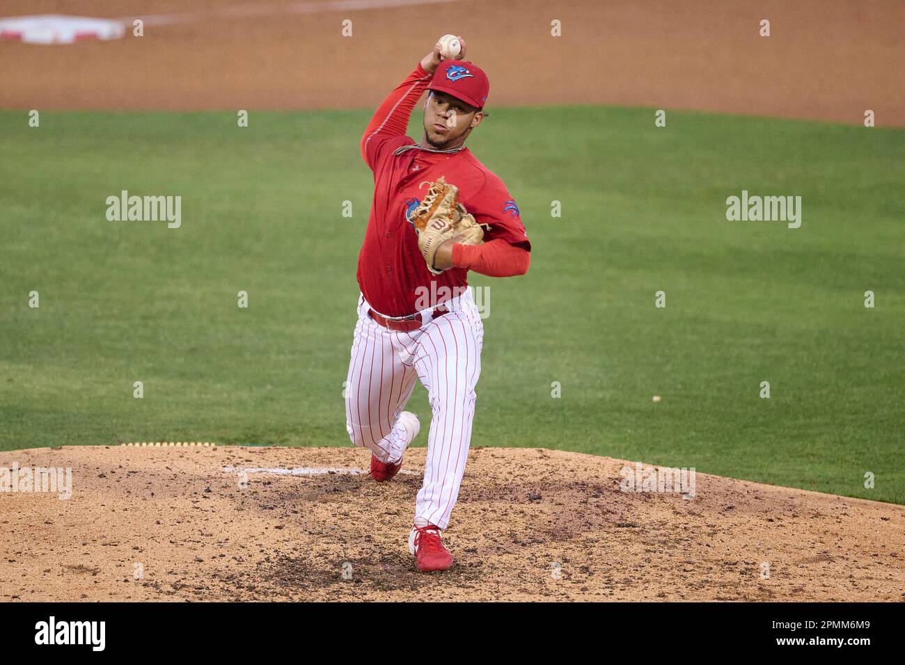 Clearwater Threshers pitcher Jonh Henriquez (6) during an MiLB Florida
