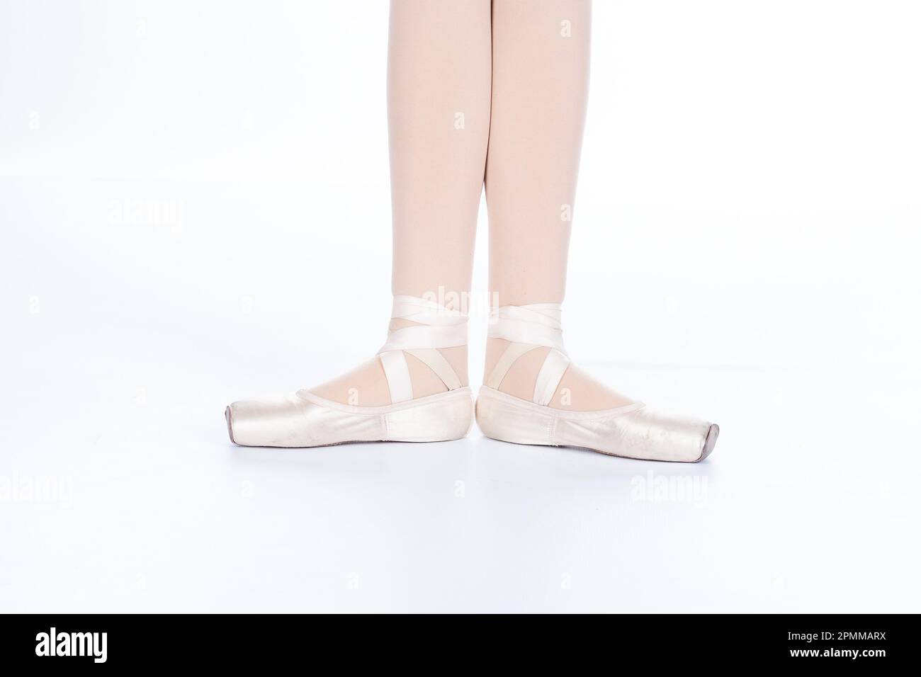 Bailarina Ballet Primera Posición Zapatillas Puntas Ballet Piernas