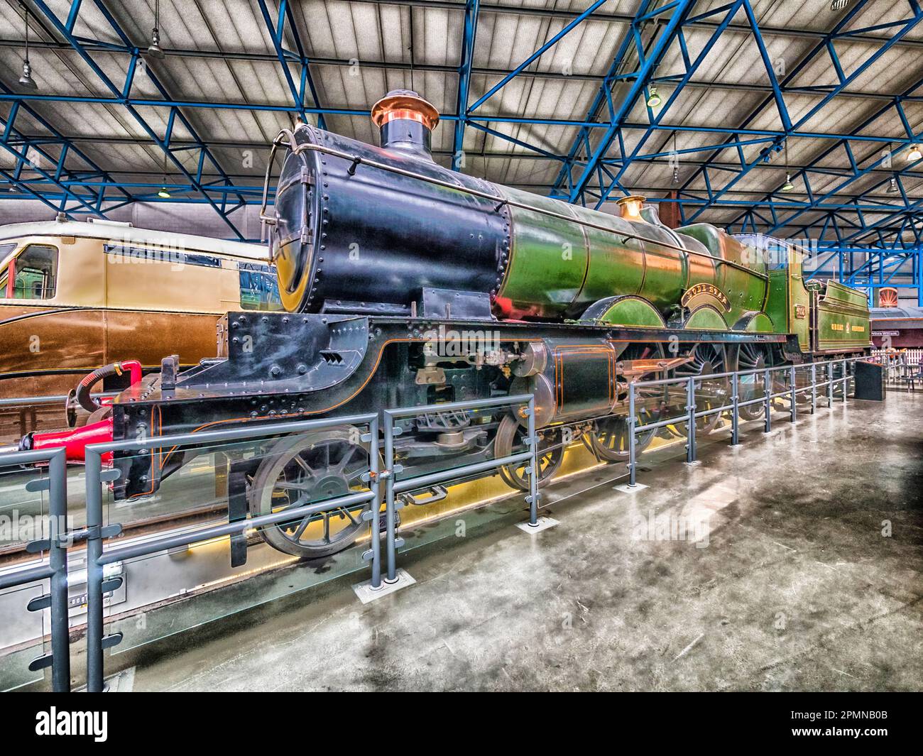 Imagen general dentro del Museo Nacional del Ferrocarril en York que se