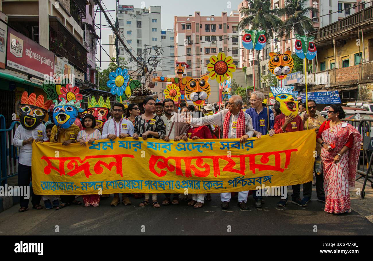 Kolkata, Bengala Occidental, India. 15th de abril de 2023. El Año Nuevo