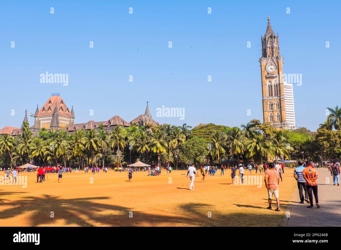 Oval Maidan, Mumbai, India Foto de stock
