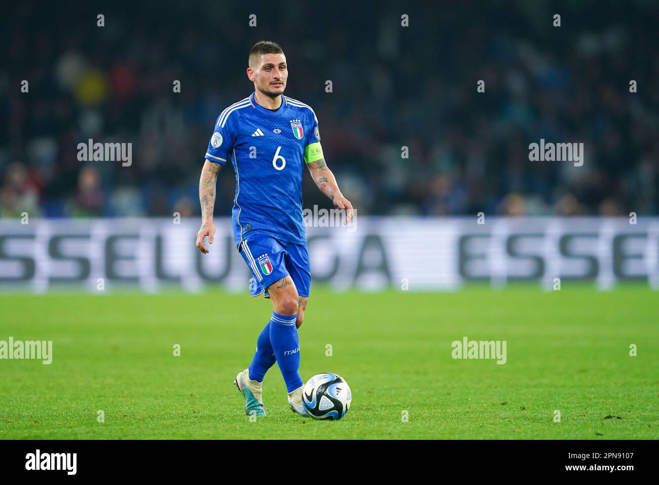 Nápoles Italia 23rd De Marzo De 2023 Nápoles Italia 23rd 2023 De Marzo Marco Verratti 6 3926