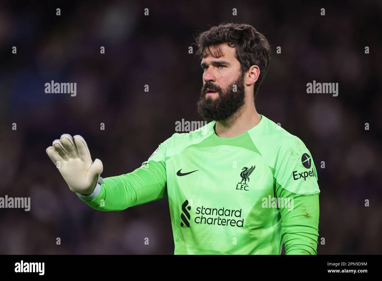 1 de Liverpool durante el partido de la Premier League Leeds United vs Liverpool en Elland Road