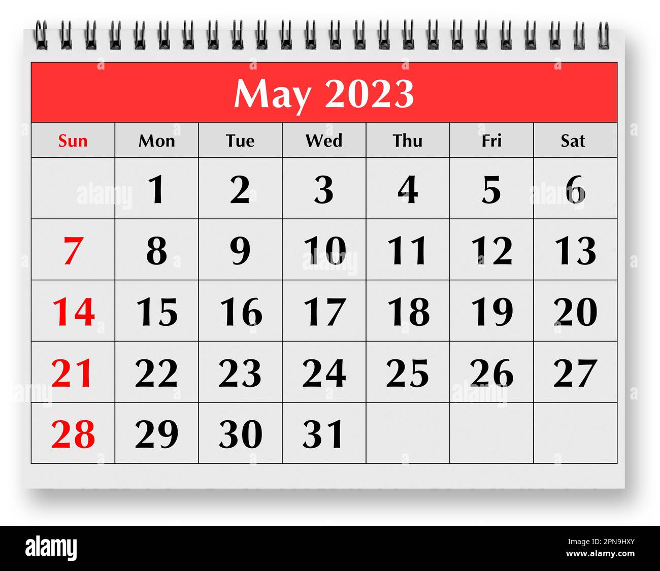 Calendario De Mayo 2023 Mayo 2023 Imágenes recortadas de stock - Alamy