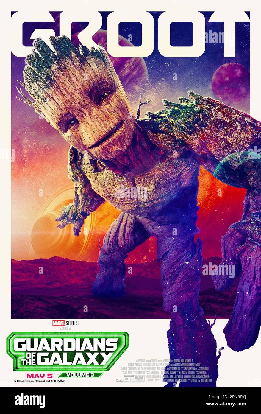 GUARDIANES DE LA GALAXIA VOL. 3, cartel de caracteres de EE.UU., Groot