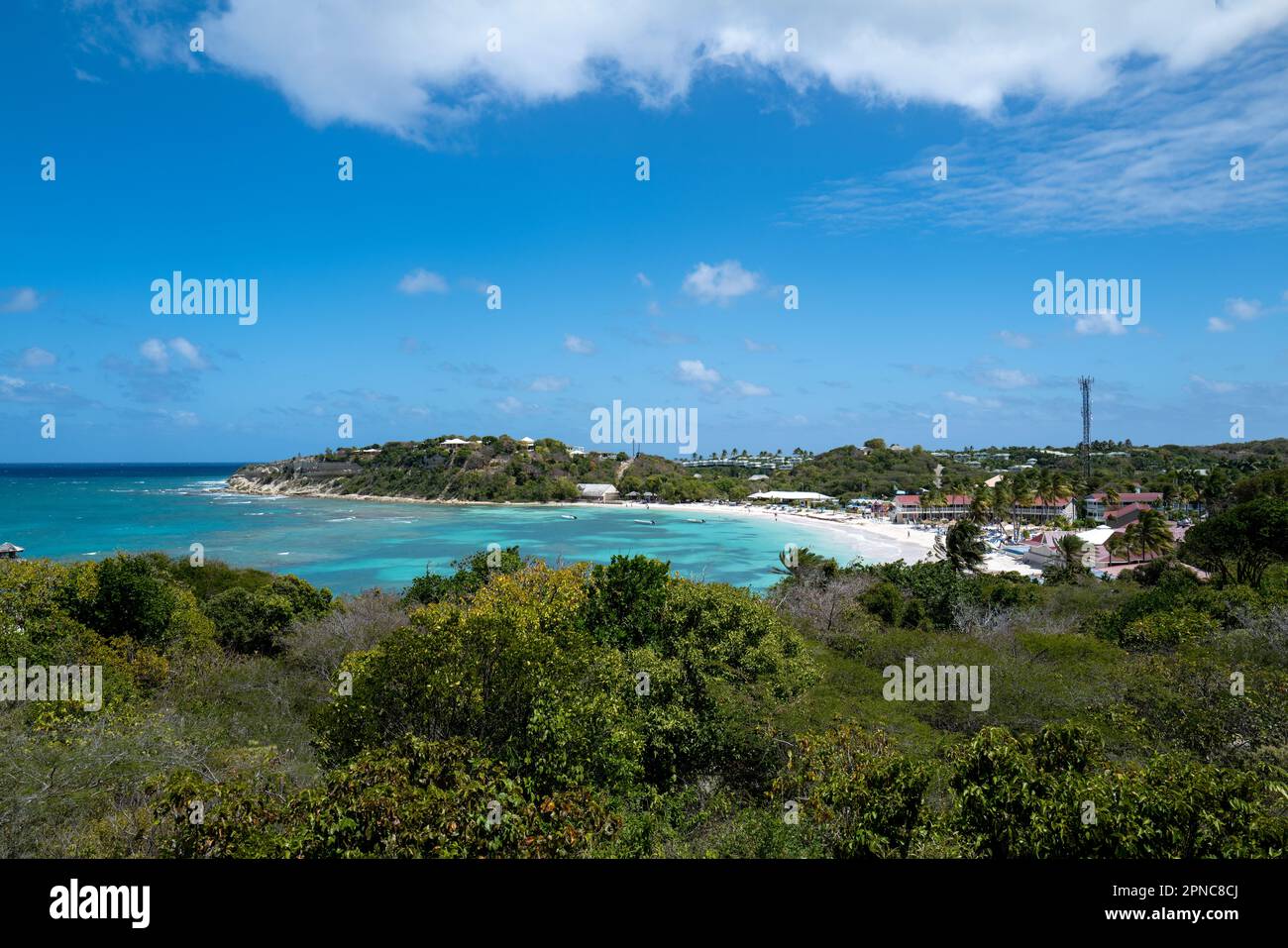 Pineapple Beach Club Long Bay Antigua Foto de stock