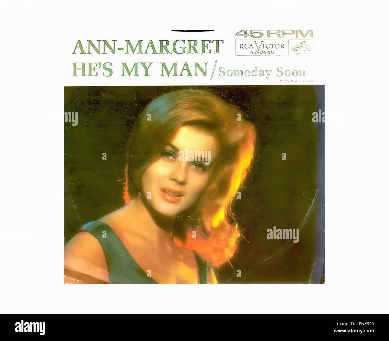 Ann-Margret 1964 10 A - Vintage 45 R.P.M Music Vinyl Record Foto de stock