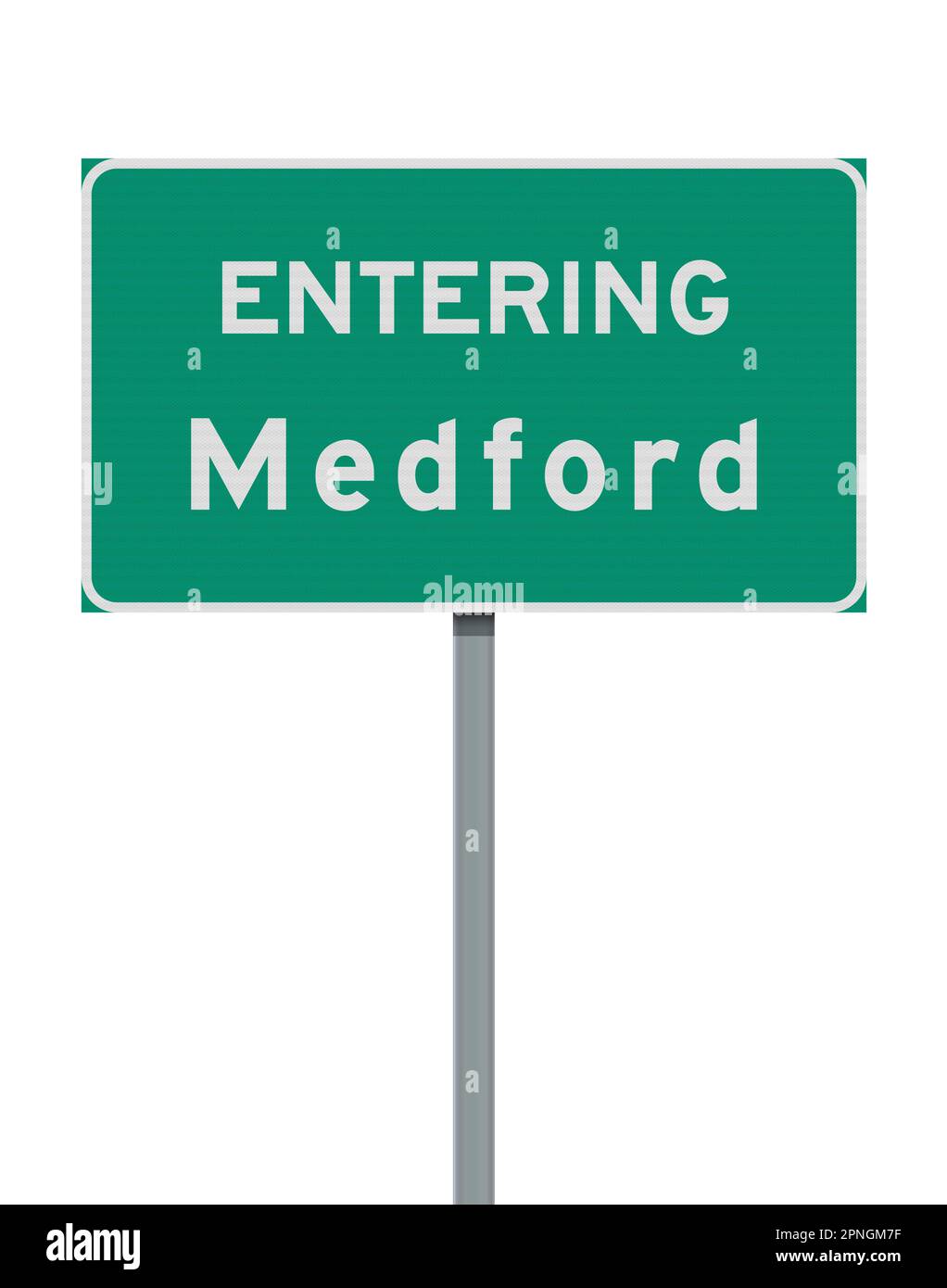 Ilustración vectorial de la entrada de Medford (Oregon) señal de