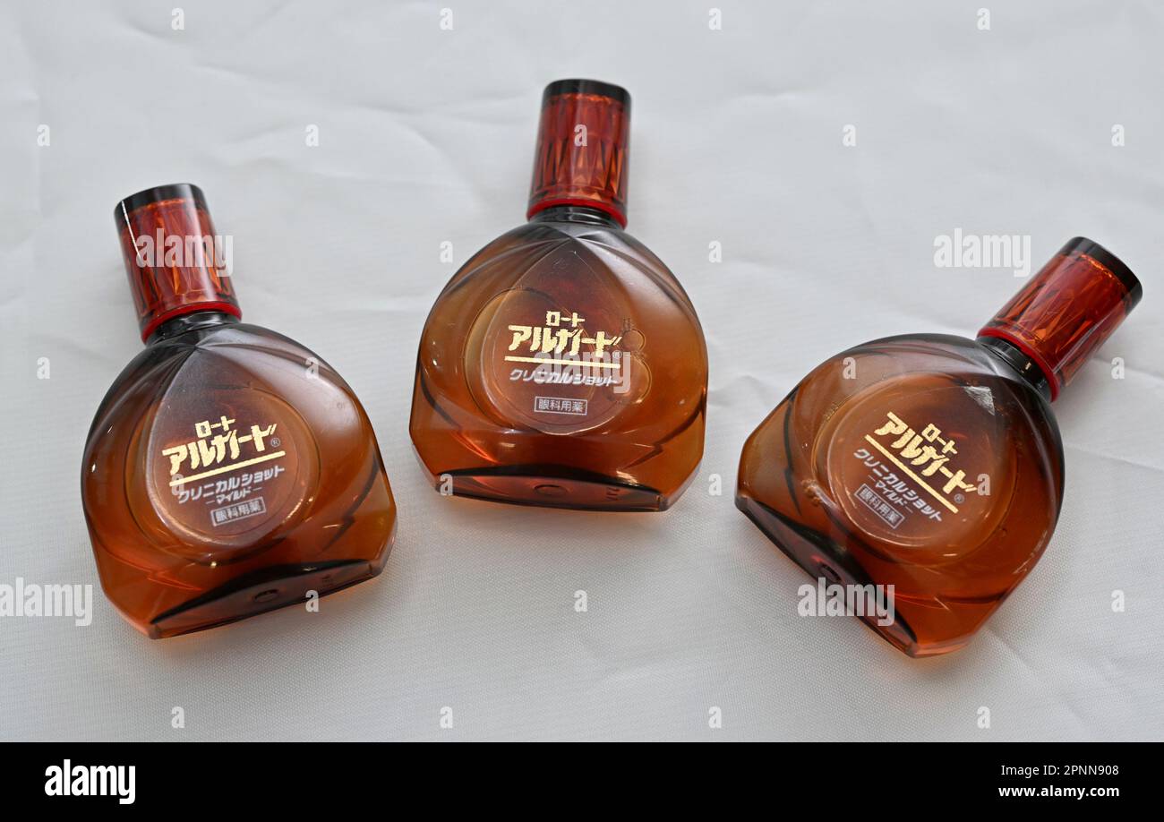 A photo shows raw material for sunglass made from waste plastic of