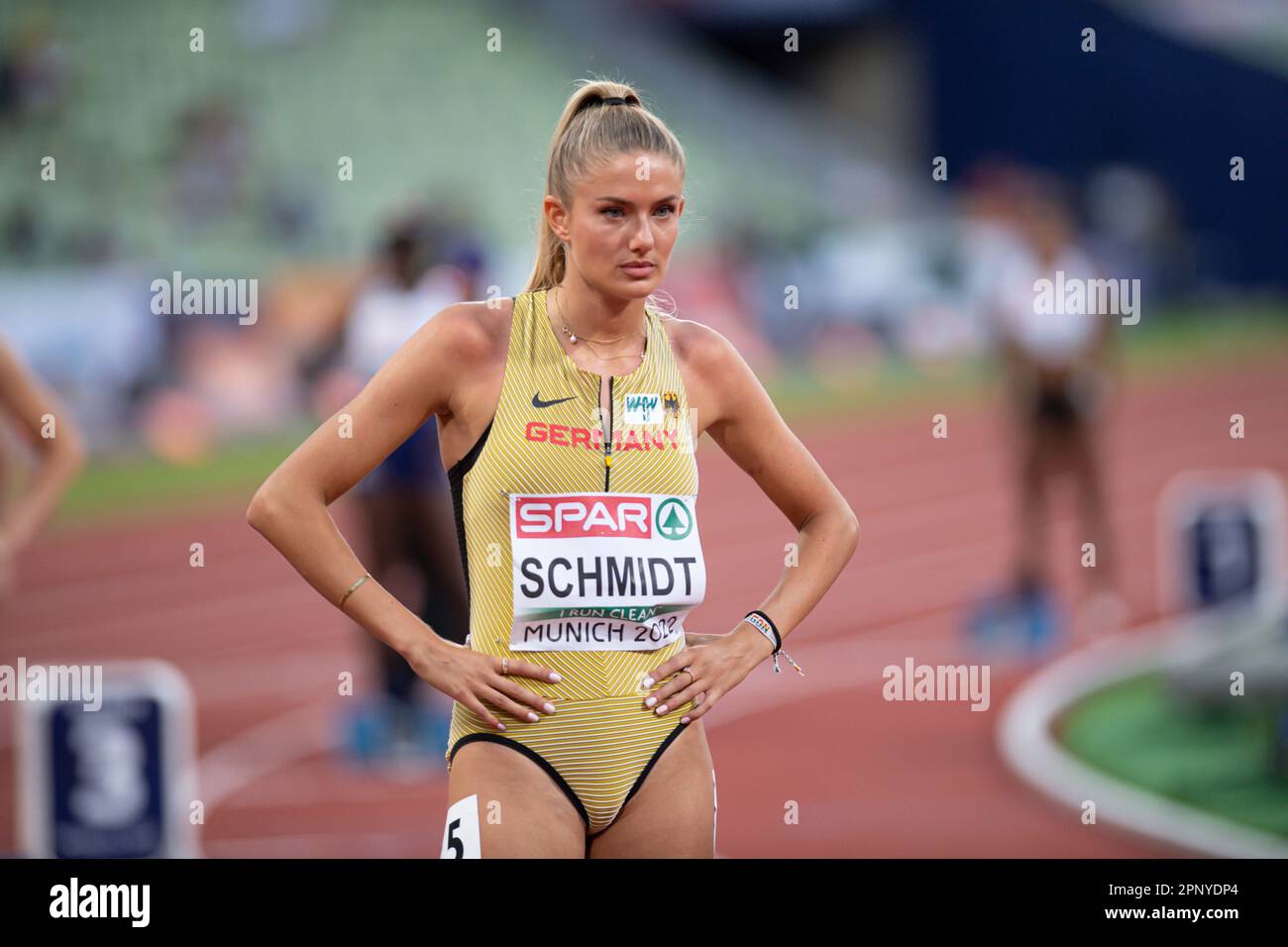 Alica Schmidt participó en los 400 metros del Campeonato Europeo de