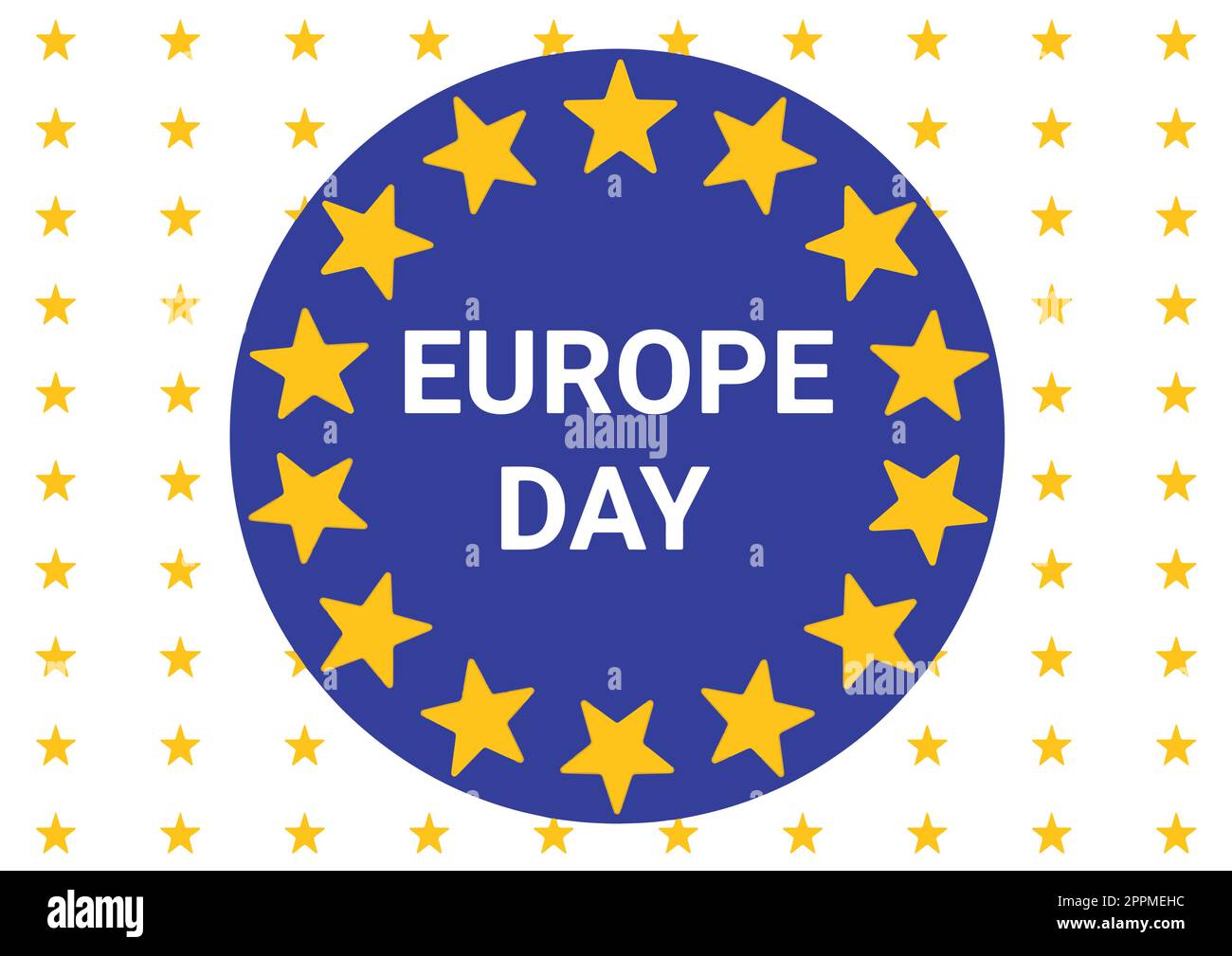 Día de Europa. Conveniente para la tarjeta de felicitación, cartel y banner. Ilustración vectorial Ilustración del Vector