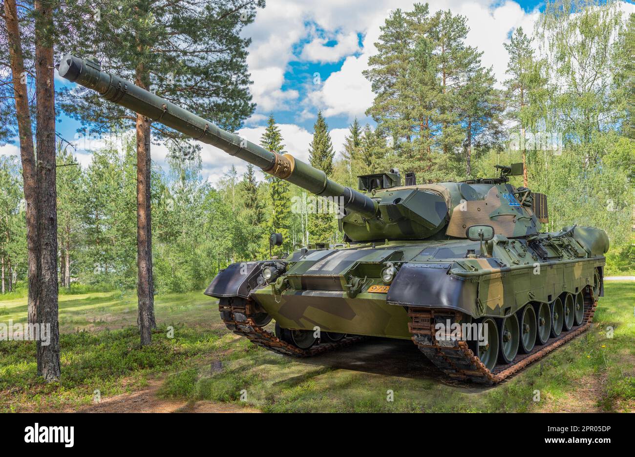 Kampfpanzer Leopard 1 Tanque de batalla principal Foto de stock