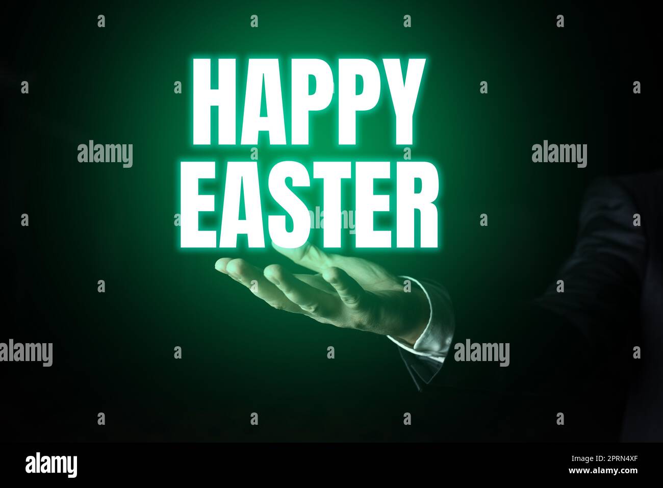 Señal que muestra la Pascua Feliz, la idea de negocios Fiesta cristiana