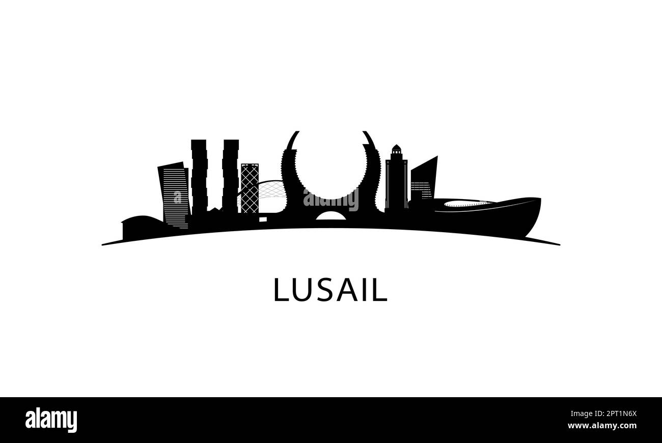 Lusail 01-9 (Negro) Ilustración del Vector