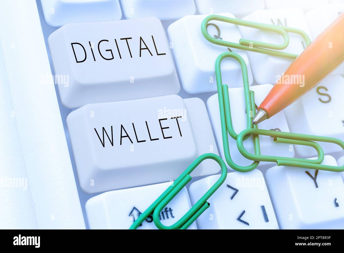 Leyenda conceptual Cartera digital, enfoque empresarial Cuenta financiera que permite crear una transacción en línea Foto de stock