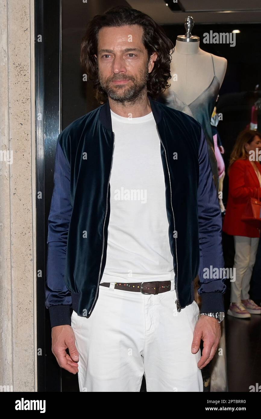 Roma, Italia. 27th de abril de 2023. Luca Capuano asiste a la inauguración  de la nueva tienda de Roberto Cavalli en Via del Babuino. (Foto de Mario  Cartelli/SOPA Images/Sipa USA) Crédito: SIPA