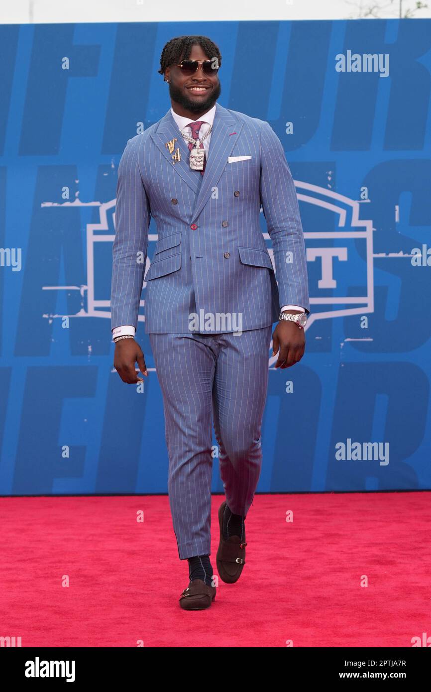 Alabama edge rusher Will Anderson Jr. walks on the NFL draft red carpet