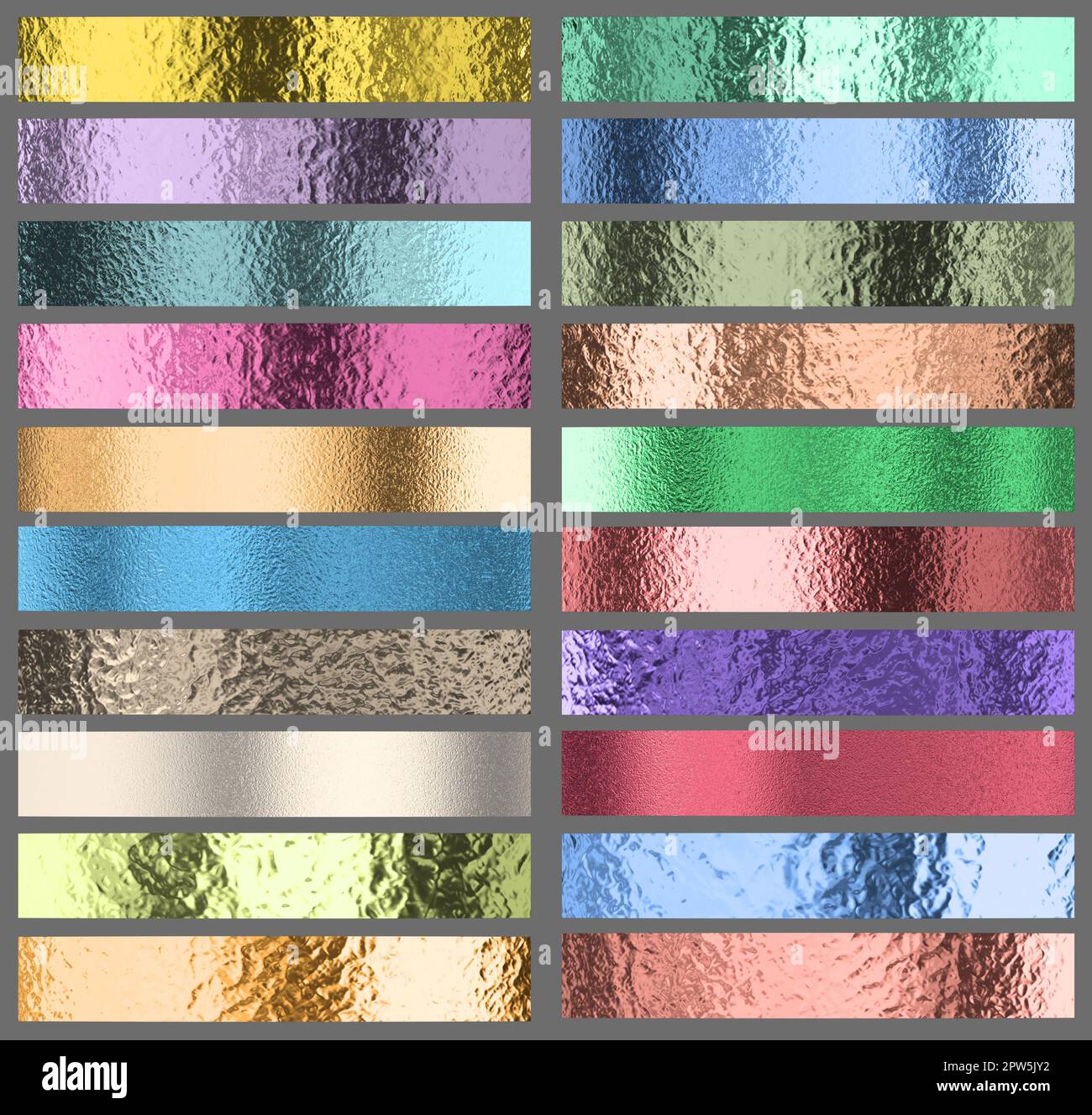 tiras de metal de color martillado bush. presentación 3d Fotografía de  stock - Alamy