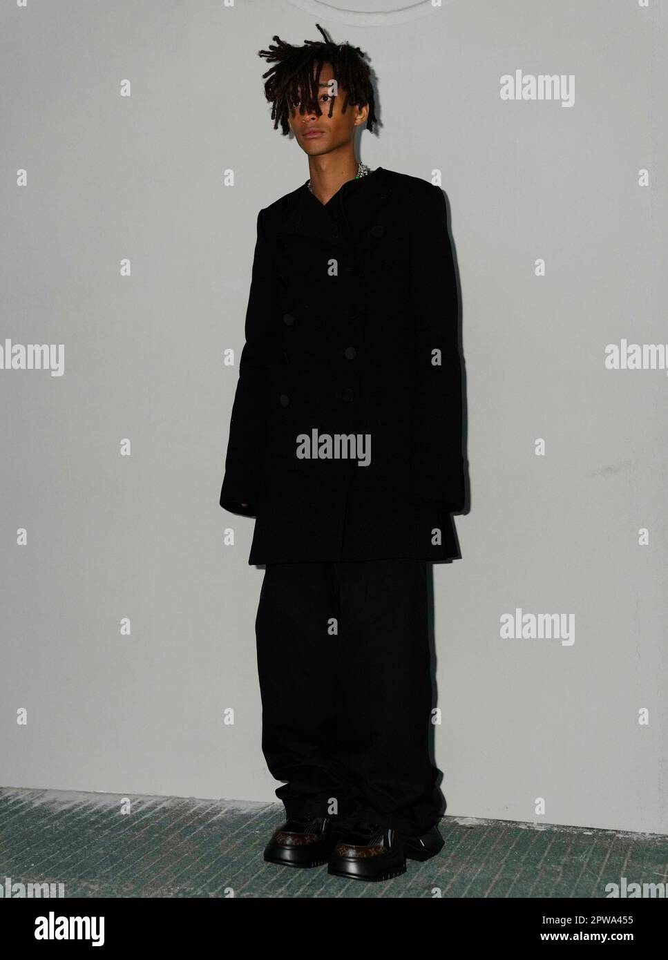 Jaden Smith arrives for the Louis Vuitton ready-to-wear Spring/Summer 2023  fashion collection presented Tuesday, Oct. 4, 2022 in Paris. (Photo by  Vianney Le Caer/Invision/AP Stock Photo - Alamy