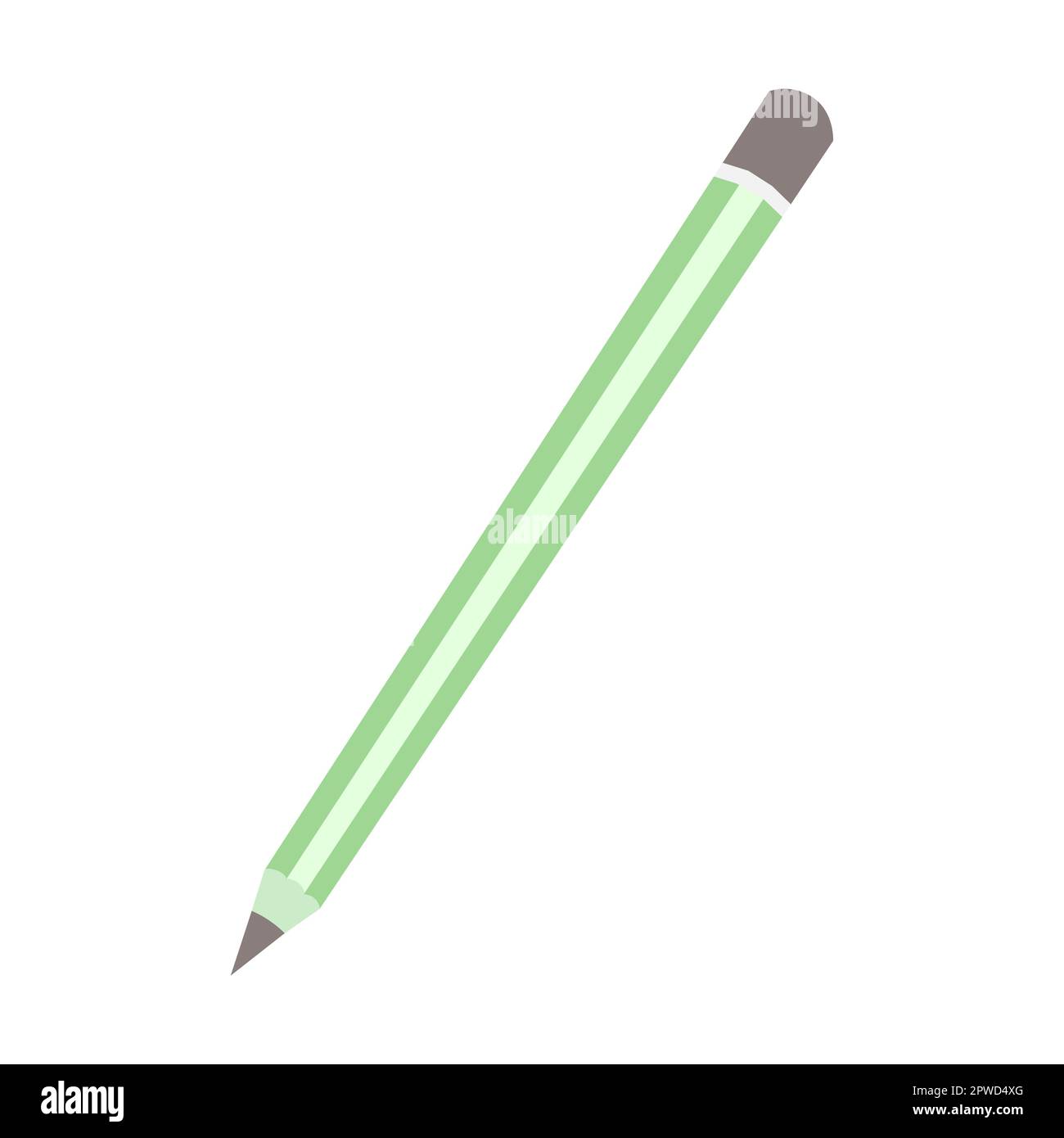 Soporte de escritorio con lápices de colores para dibujar, dibujar.  ilustración vectorial, estilo de dibujos animados.