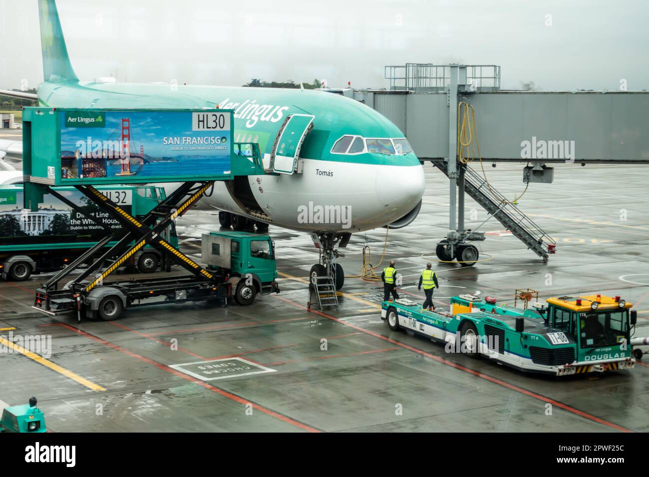 Aer Lingus es el portador de bandera de Irlanda Foto de stock