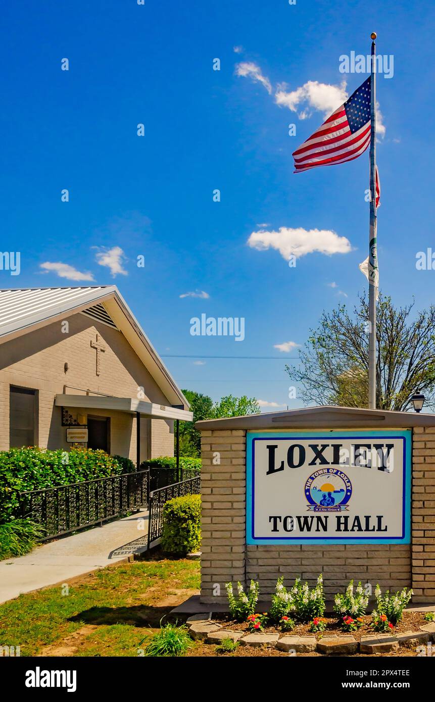 El Ayuntamiento de Loxley se muestra el 30 de abril de 2023, en Loxley