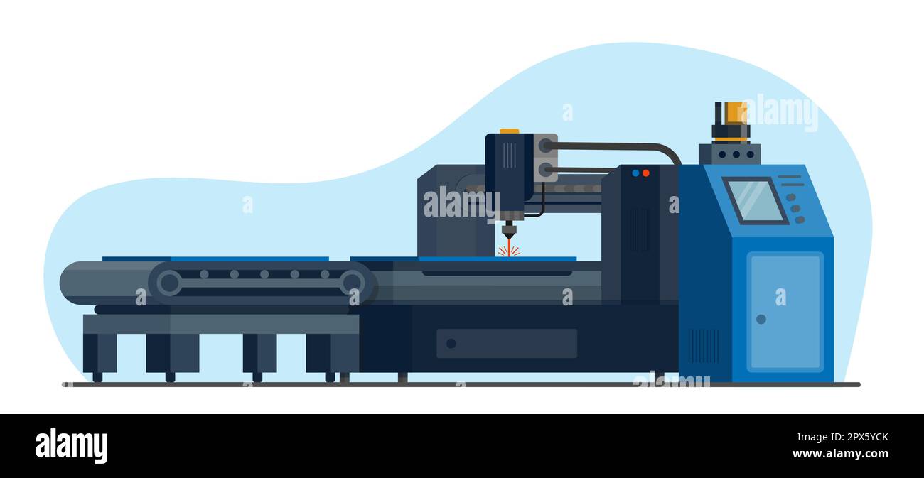 Modelo De La Máquina Cortadora De Plasma Industrial En Aislado, Render 3D  Fotos, retratos, imágenes y fotografía de archivo libres de derecho. Image  25997697