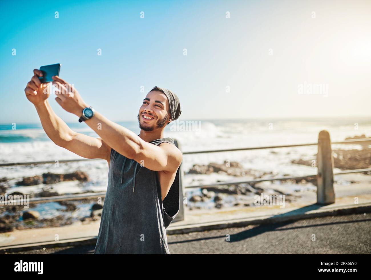 Man workout selfie fotografías e imágenes de alta resolución